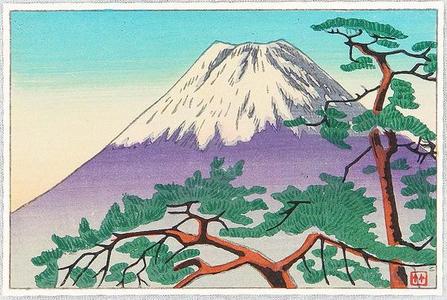 Fujishima Takeji: Mt Fuji and Pine - Japanese Art Open Database