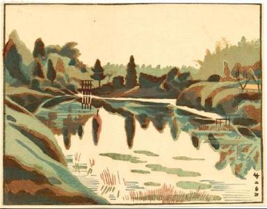 Fujishima Takeji: Pond - Japanese Art Open Database