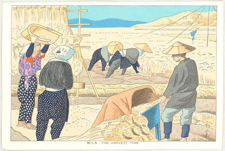 Fujishima Takeji: The Harvest Time — 取り入れ - Japanese Art Open Database