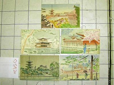 藤島武二: Temple or Shrine - Japanese Art Open Database
