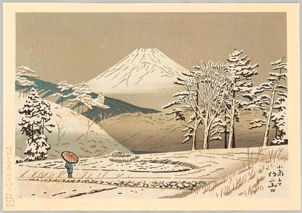 Fujishima Takeji: Mt Fuji from Koizumi - Japanese Art Open Database