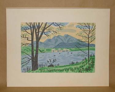 Fujishima Takeji: Hokkaido Akanko — 北海道阿寒湖 - Japanese Art Open Database