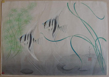 大野麦風: Angelfish — テンシウオ - Japanese Art Open Database