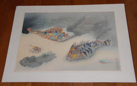 Bakufu Ohno: Scorpion Fish- Okoze — オコゼ - Japanese Art Open Database
