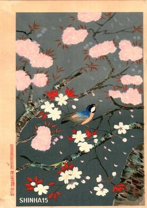 大野麦風: Bird and cherry blossoms - V1 — 桜と小鳥 - Japanese Art Open Database