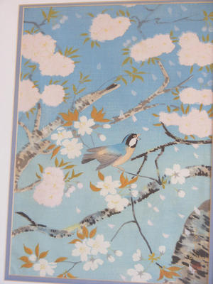 Bakufu Ohno: Bird and cherry blossoms- V2 - Japanese Art Open Database