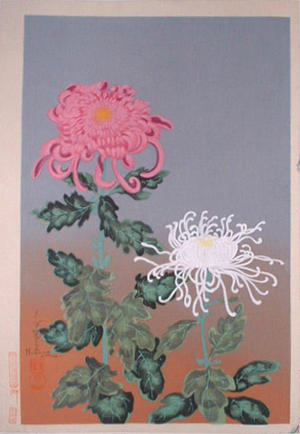 Bakufu Ohno: Chrysanthemums- Type 2 - Japanese Art Open Database