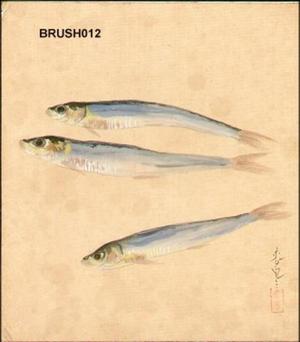 大野麦風: Dried anchovies - Japanese Art Open Database