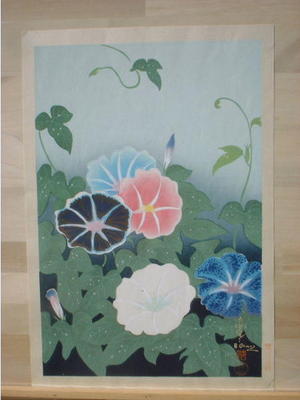 大野麦風: Morning Glory - Japanese Art Open Database