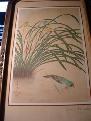 大野麦風: Unknown, bird and plant - Japanese Art Open Database