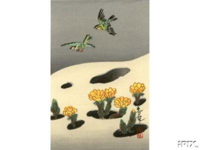大野麦風: Untitled, Birds and Flowers - Japanese Art Open Database