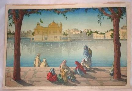 Bartlett Charlesによる浮世絵「The Golden Temple Amritsar」