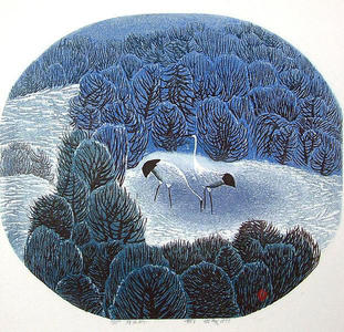 Boyi Hao: Early Winter in the Forest - Japanese Art Open Database