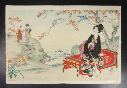Toyohara Chikanobu: Autumn picnic - Japanese Art Open Database