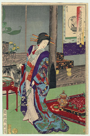 Toyohara Chikanobu: 4- Matsuyama 8 - Japanese Art Open Database