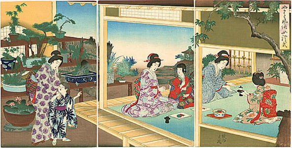 豊原周延: Womens Customs and Ceremonies — 女礼式 - Japanese Art Open Database