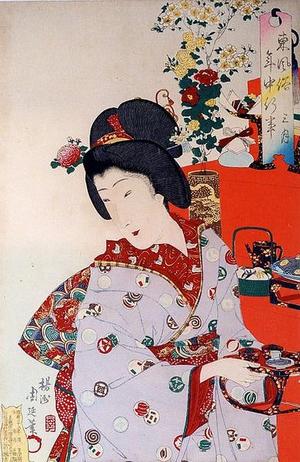 Toyohara Chikanobu: March - Japanese Art Open Database