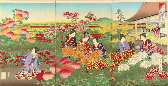豊原周延: (Ninth Day of the Ninth Month - Japanese Art Open Database