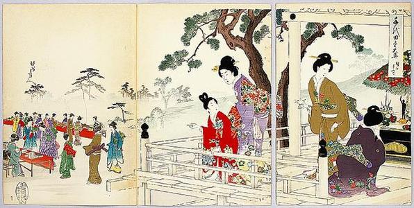 Toyohara Chikanobu: Buddha Festival — Shaka-moude - Japanese Art Open Database