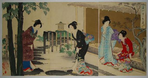 豊原周延: Tea ceremony — 茶の湯 - Japanese Art Open Database