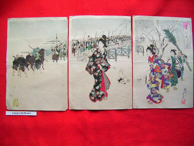 豊原周延: Morning after Snow - 47 Ronin — Yuki no Ashita - Japanese Art Open Database