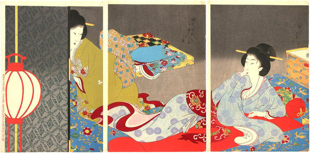 Toyohara Chikanobu: Rest- Shoshin - Japanese Art Open Database