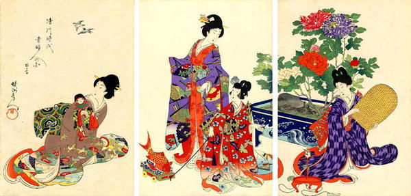 豊原周延: The Doll's Festival - Japanese Art Open Database