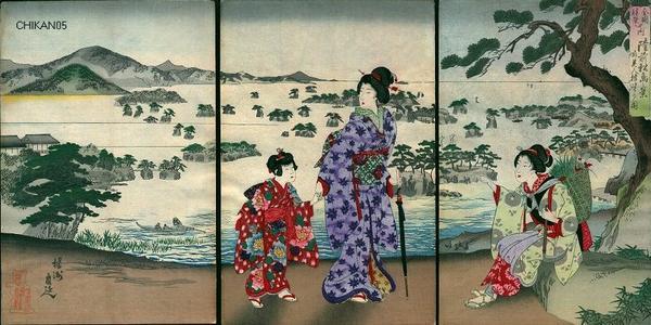 Toyohara Chikanobu: Rikuzen Matsushima — 陸前松島乃景 - Japanese Art Open Database