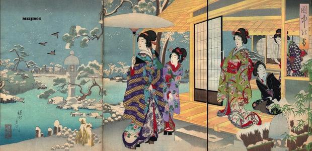 Toyohara Chikanobu: Winter - Japanese Art Open Database