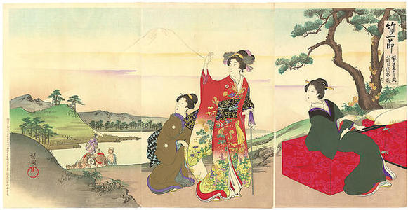 Toyohara Chikanobu: Chushingura 8th Act- Michiyuki- Journey - Japanese Art Open Database