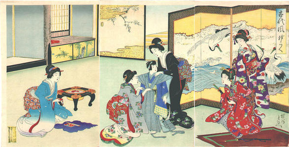 豊原周延: Dressed Up - Japanese Art Open Database