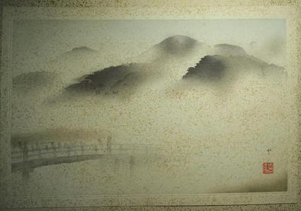 Domoto Insho: Sanjo Bridge in Mist - Japanese Art Open Database