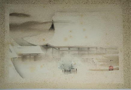 Domoto Insho: Temple in Snow - Japanese Art Open Database