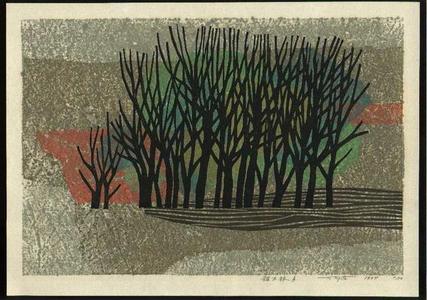 Kitaoka Fumio: Grove of Assorted Trees A - Japanese Art Open Database