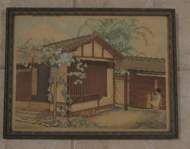 Gifford, Marguerite: Side Gate at Doshisha University, Kyoto - Japanese Art Open Database