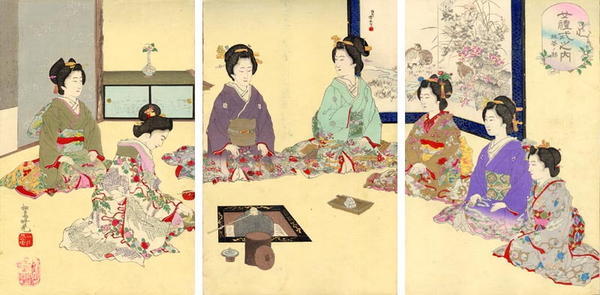 安達吟光: Tea Ceremony — Jorei shiki no uchi - Japanese Art Open Database
