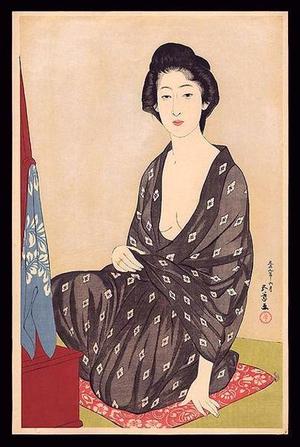 橋口五葉: Woman in a Summer Kimono — 夏衣の女 - Japanese Art Open Database