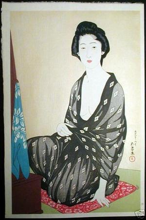 橋口五葉: Woman in a Summer Kimono — 夏衣の女 - Japanese Art Open Database