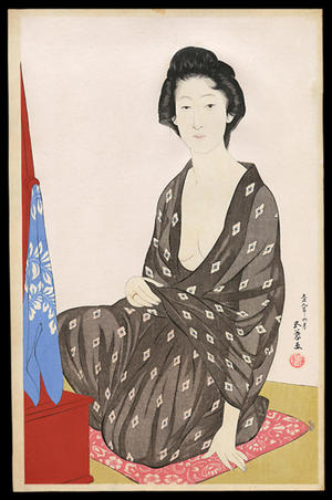 橋口五葉: Woman in a Summer Kimono — 夏衣の女 - Japanese Art Open Database