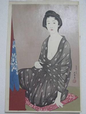 Hashiguchi Goyo: Woman in a Summer Kimono — 夏衣の女 - Japanese Art Open Database