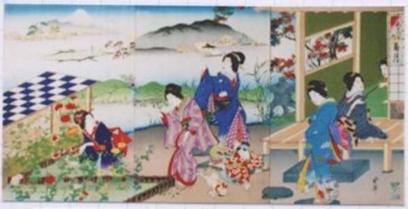 Kawanabe Gyosui: Kikuzuki- 9th Month- September — 菊月 - Japanese Art Open Database