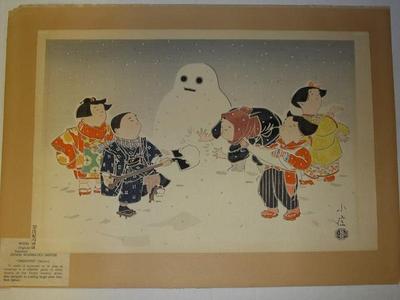 Hasegawa Konobu: Snowman - Japanese Art Open Database