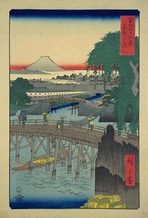 歌川広重: Ichikobu Bridge in the Eastern Capital - Japanese Art Open Database