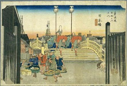 Utagawa Hiroshige: Nihombashi — 日本橋 朝之景 - Japanese Art Open Database
