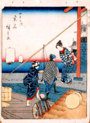 Ando Hiroshige, 歌川広重 (Hiroshige 1 Ando (歌川広重))による浮世絵「Unknown title」