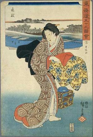 Utagawa Hiroshige: Fuji-jeda - Japanese Art Open Database