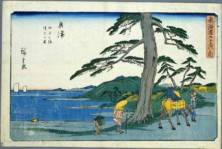 Japanese Print "Okitsu" by Ando Hiroshige, 歌川広重 (Hiroshige 1 Ando (歌川広重))