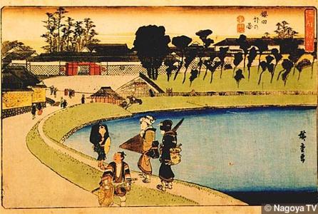 Utagawa Hiroshige: Scene Outside of the Sakurada - Japanese Art Open Database