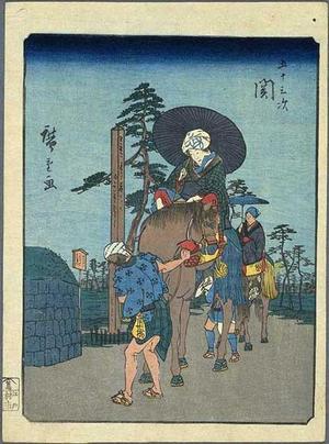 Utagawa Hiroshige: Seki - Japanese Art Open Database