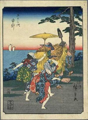 Japanese Print "Yui" by Ando Hiroshige, 歌川広重 (Hiroshige 1 Ando (歌川広重))